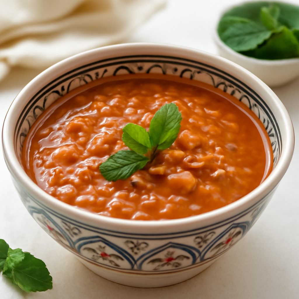 Harira marocchina light - Zuppa di pollo e lenticchie