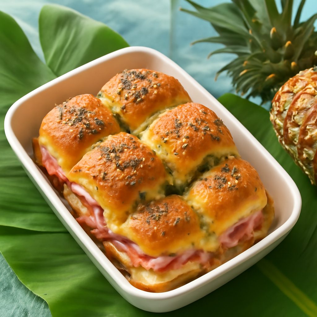 Slider alle Hawaii con Prosciutto e Formaggio Low Fat