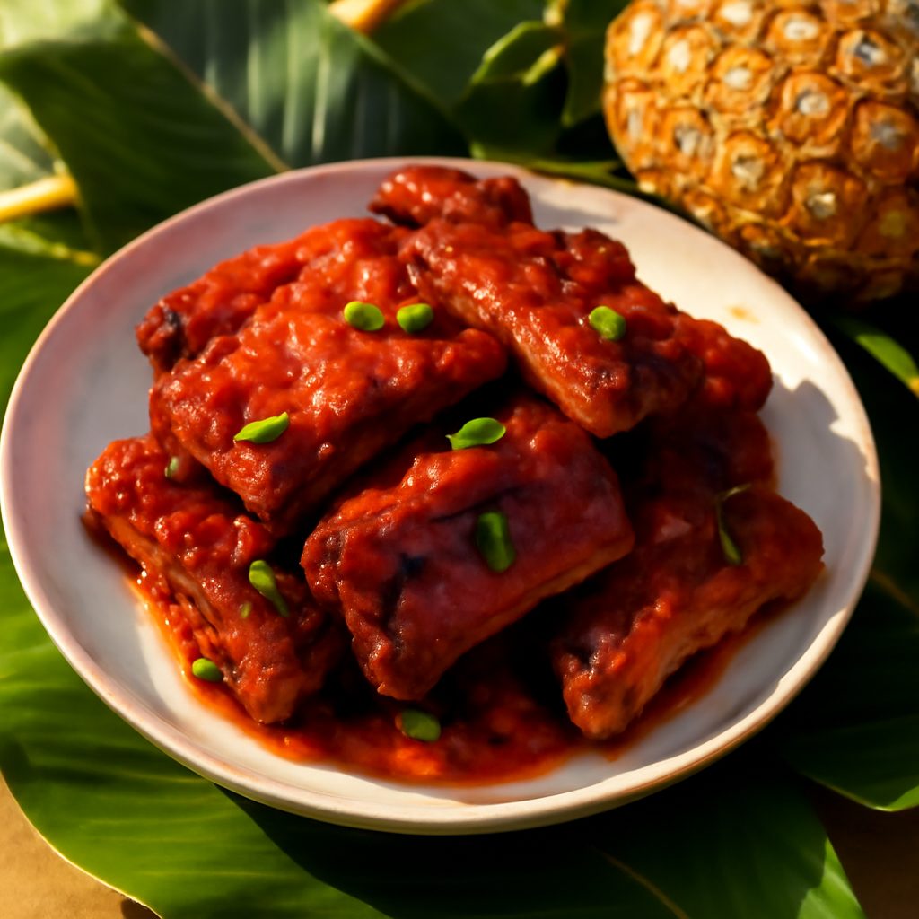 Costine di Maiale alla Hawaiana