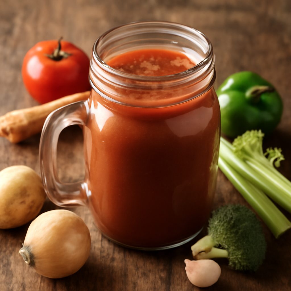 Cocktail di Succo di Verdure Fatto in Casa