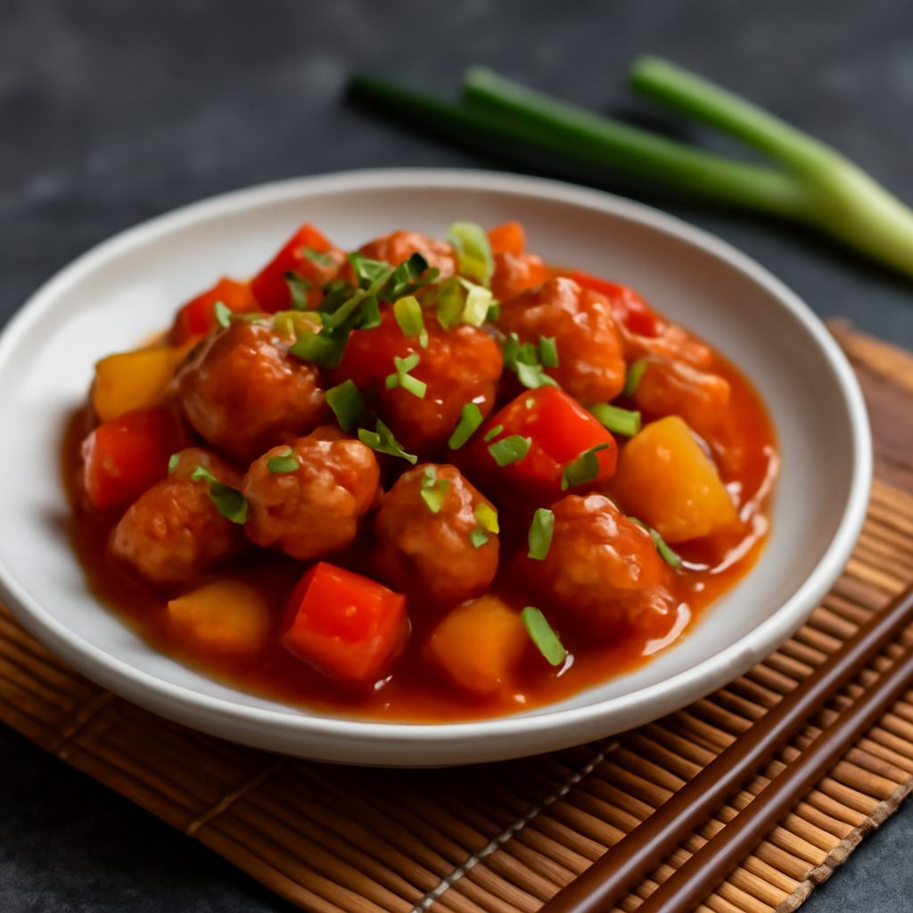 Hong Kong Sweet and Sour Pork Low Fat