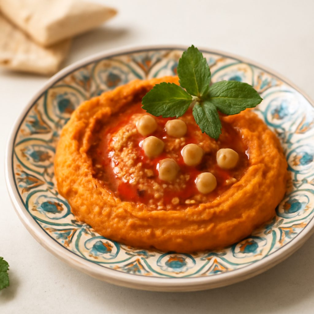 Hummus di peperoni light all'orientale
