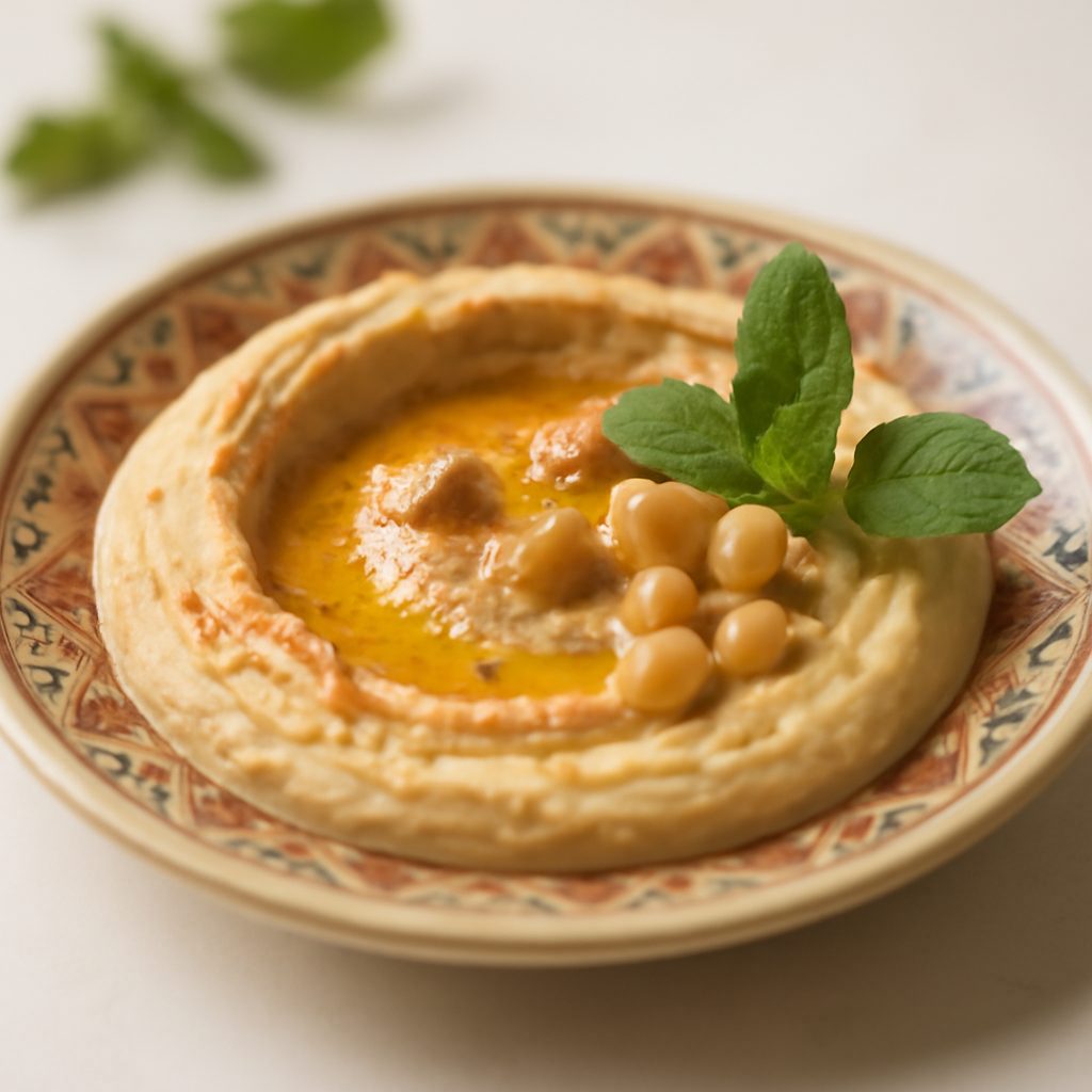 Hummus light e verdure crude - Spuntino orientale