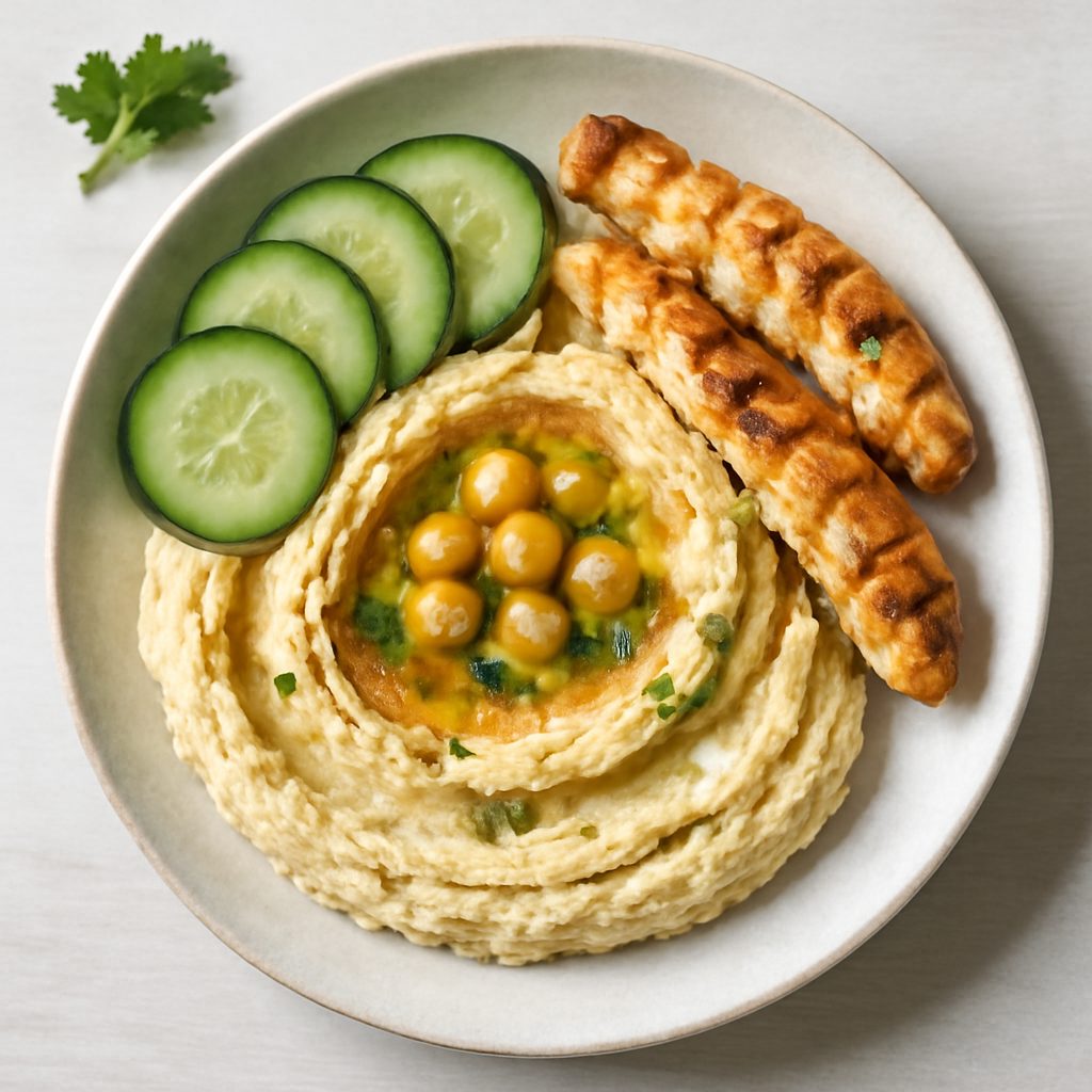 Hummus proteico di cannellini e cipolla di Tropea low-carb