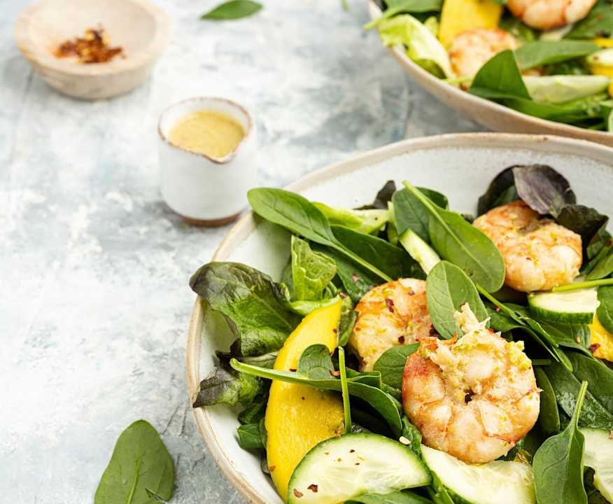 Insalata cremosa di gamberi Low Carb