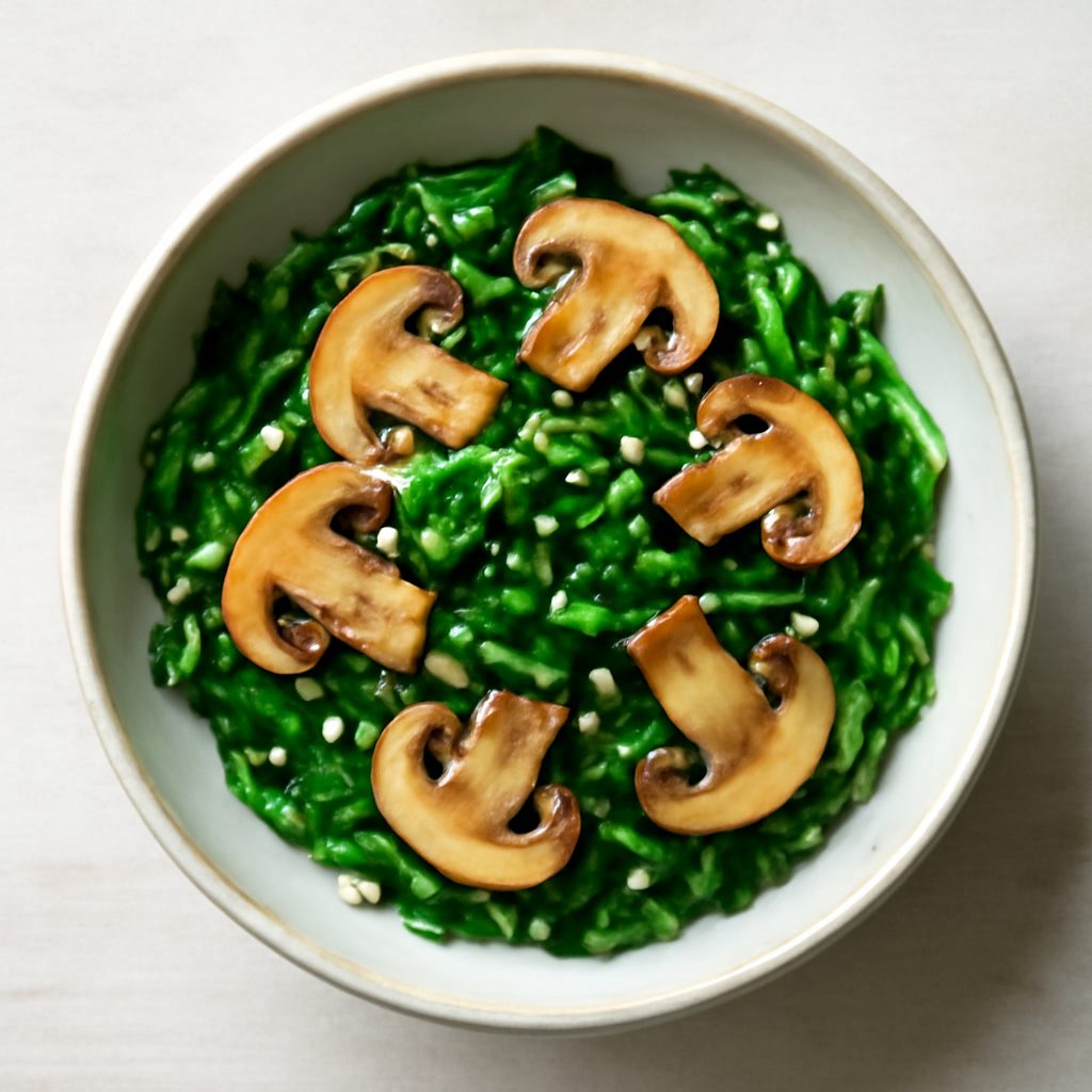 Insalata di alghe wakame, funghi e sesamo proteico low-carb
