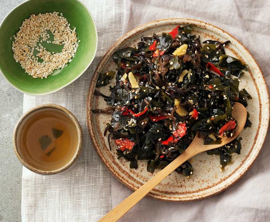 Insalata di alghe wakame, funghi e sesamo Low Fat