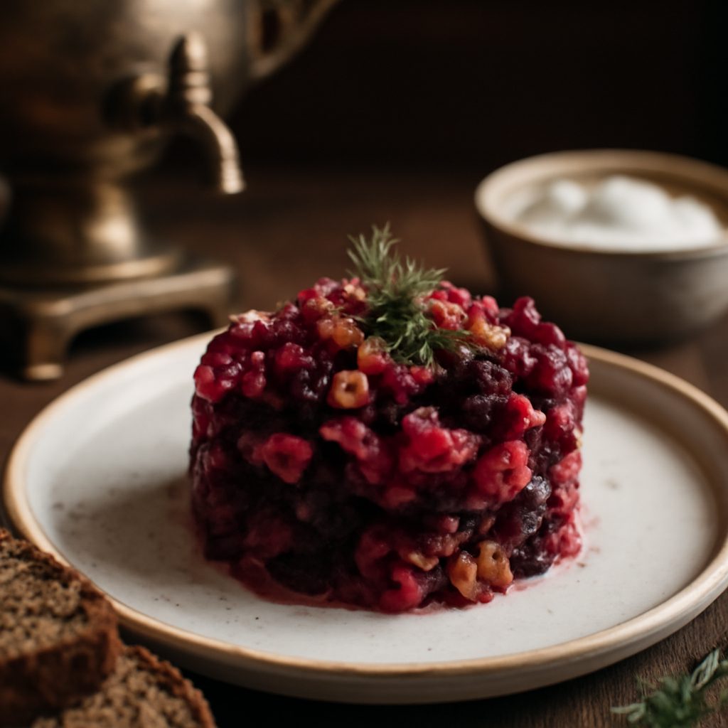 Insalata di Barbabietola, Noci e Prugne