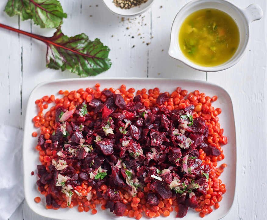 Insalata di barbabietole e lenticchie Low Fat