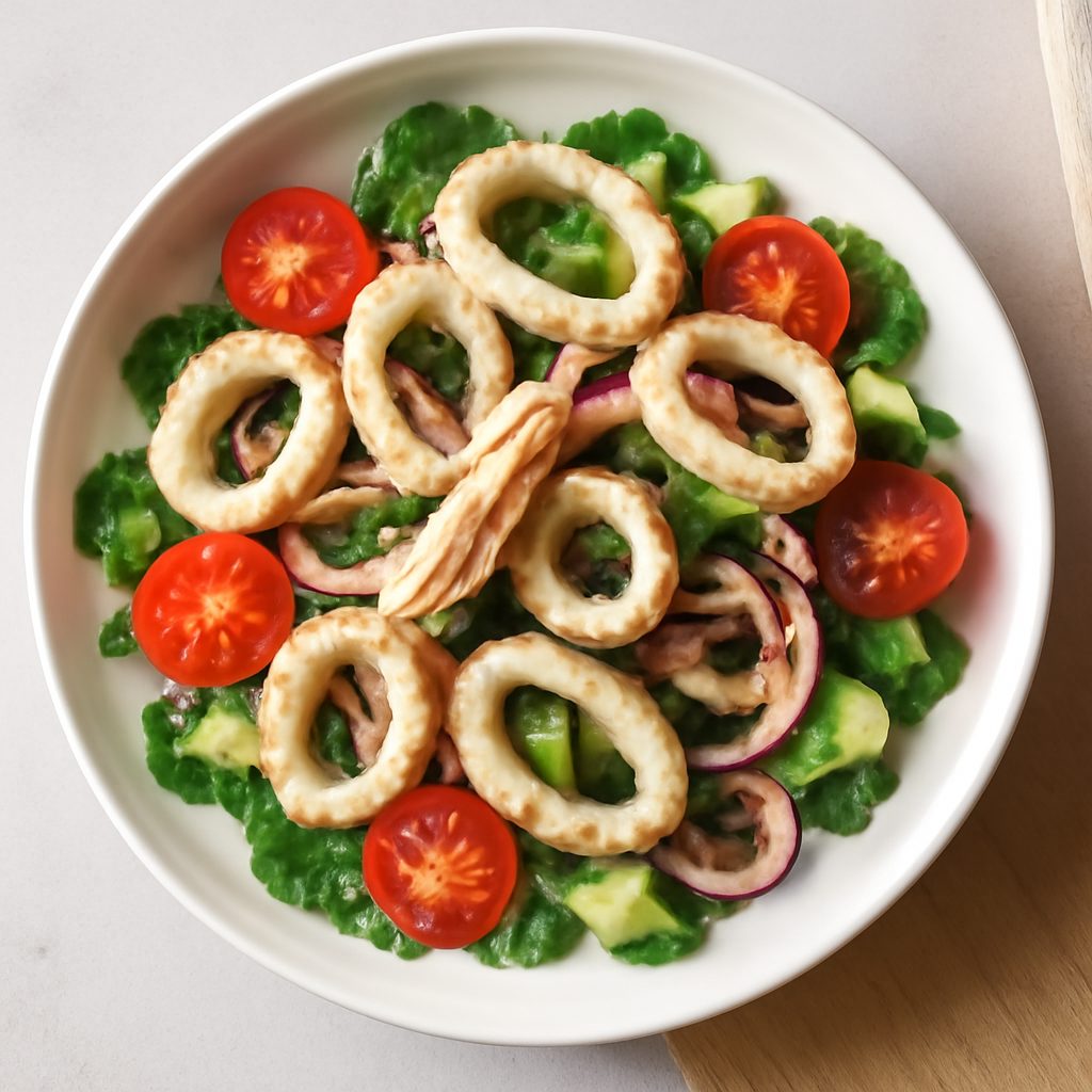 Insalata di calamari proteica low-carb