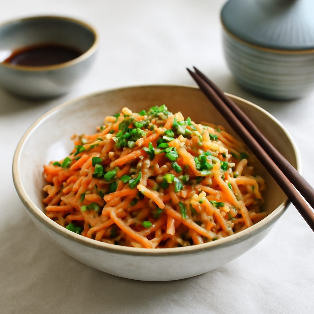 Insalata di carote asiatica light con sesamo