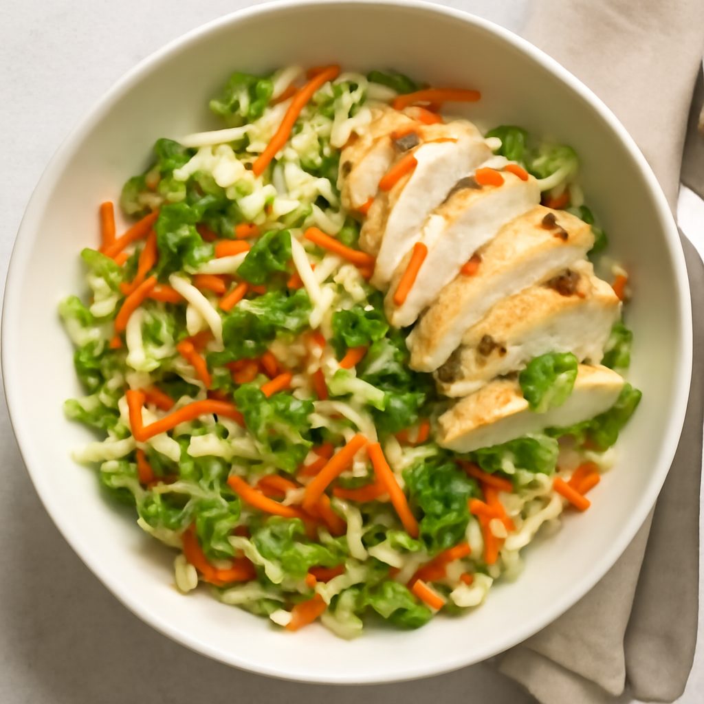 Insalata di cavolo cappuccio, carote e pollo alla Vietnamita Low-Carb Proteica