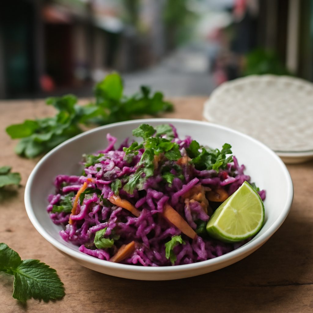 Insalata di Cavolo Rosso e Manzo Vietnamita Low Fat