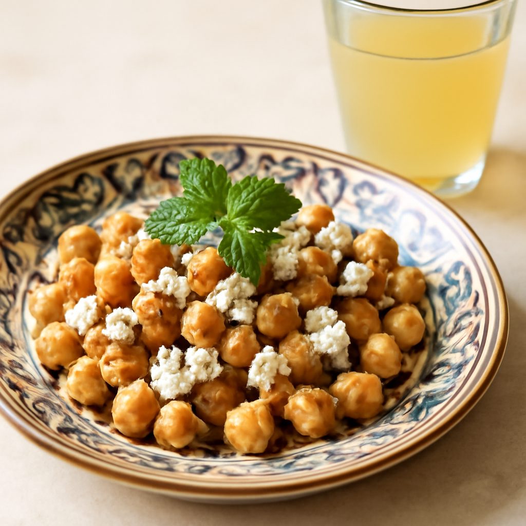 Insalata di ceci con zaatar e ricotta salata - Cucina orientale light