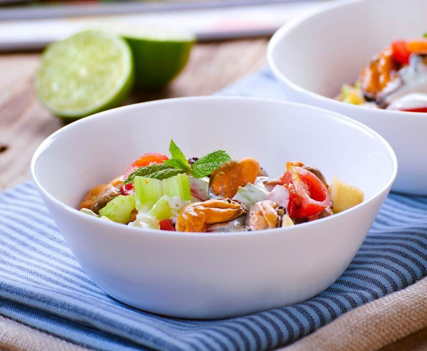 Insalata di cozze e salsa al lime Low Fat