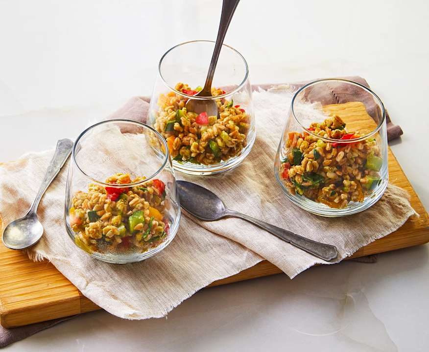 Insalata di farro vegetariana Low Carb