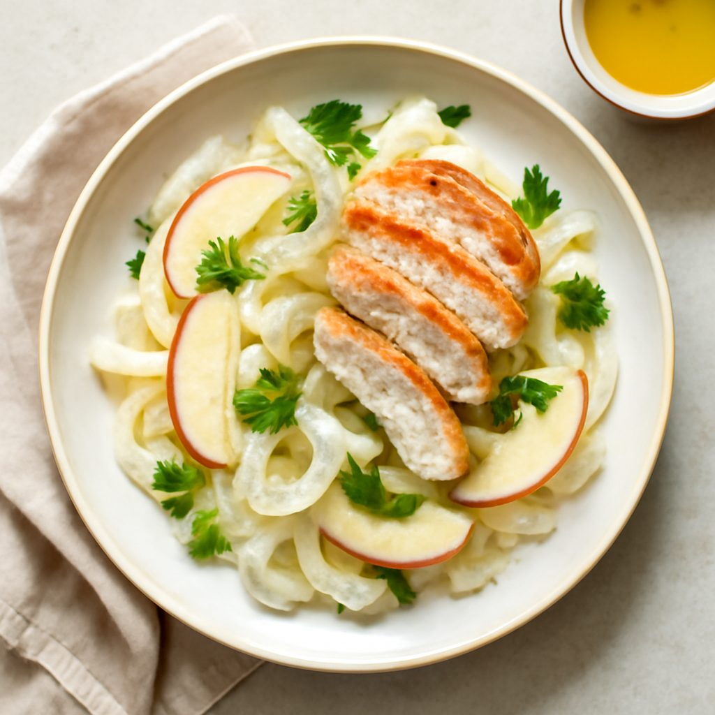 Insalata di finocchi e mela proteica low-carb