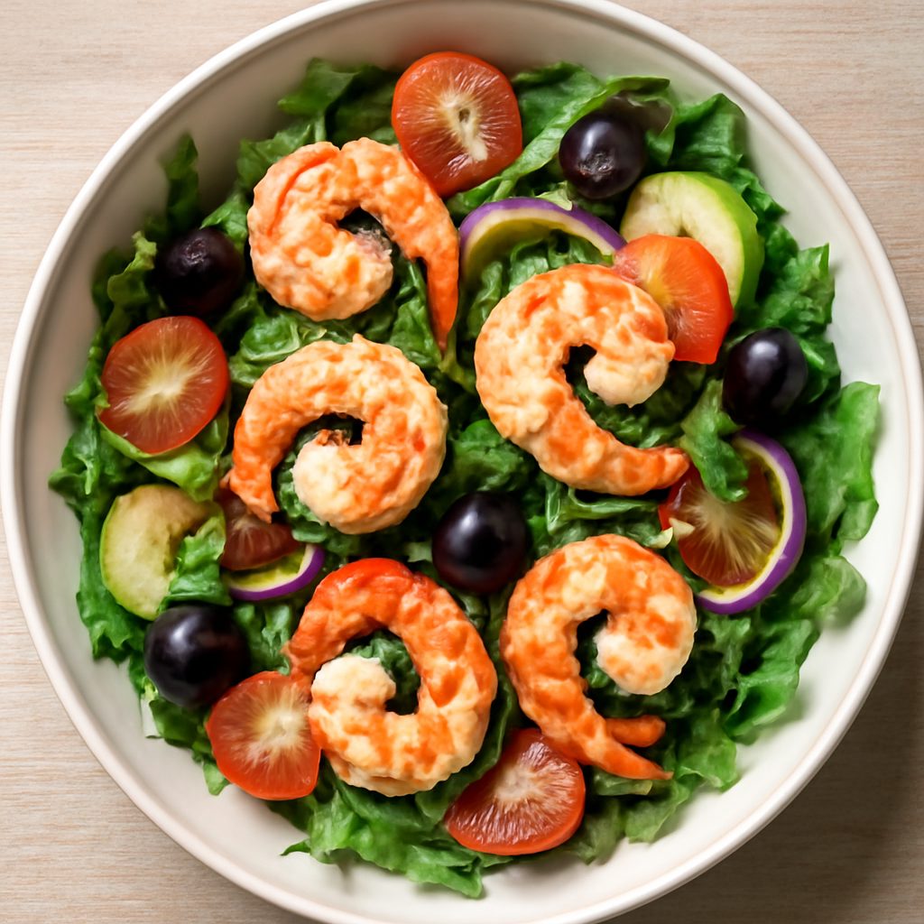 Insalata di gamberi alla siciliana proteica low-carb