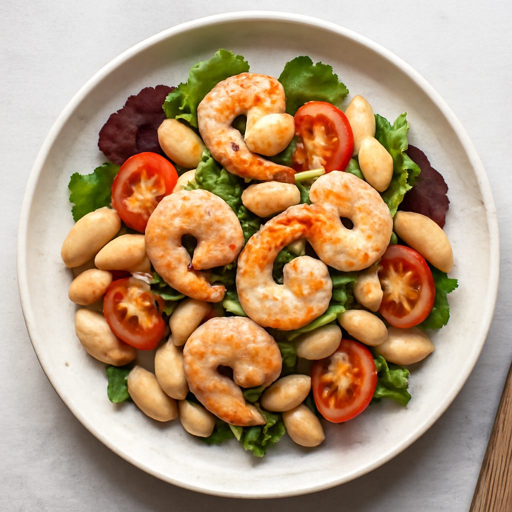 Insalata di gamberi e fagioli fit Low Fat