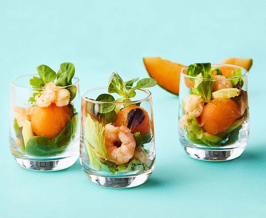 Insalata di gamberi, sedano e melone Protein