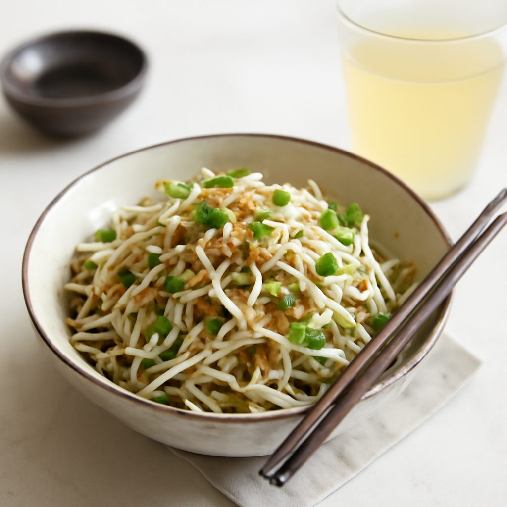 Insalata di germogli di soia asiatica light