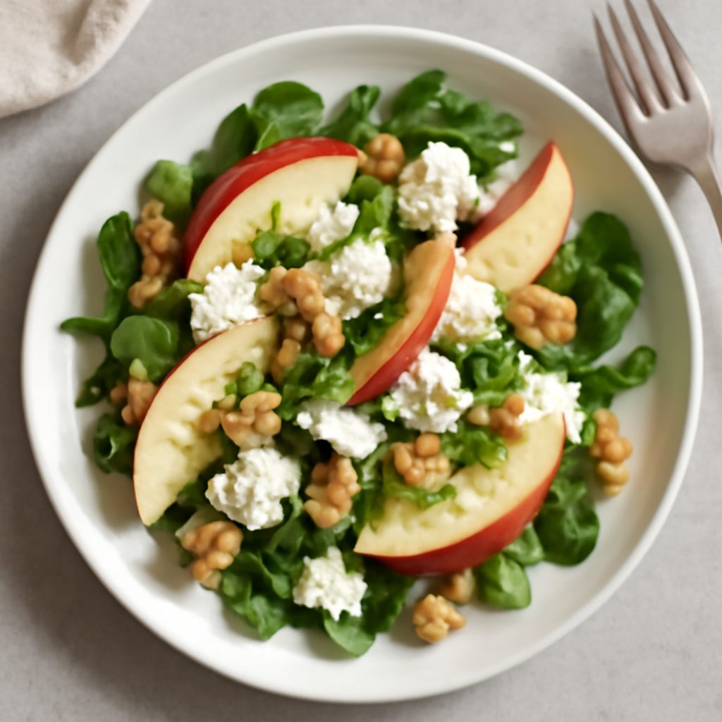Insalata di mele e formaggio proteica low-carb