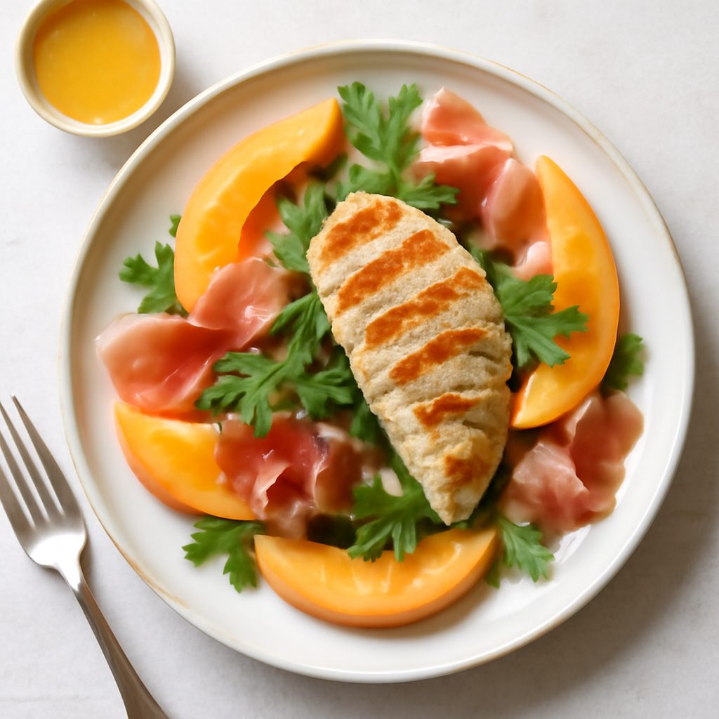 Insalata di melone con salsa allo zenzero proteica low-carb