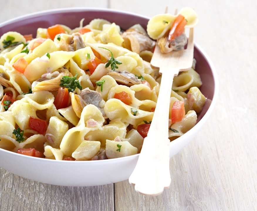 Insalata di pasta, vongole e carciofi Low Fat