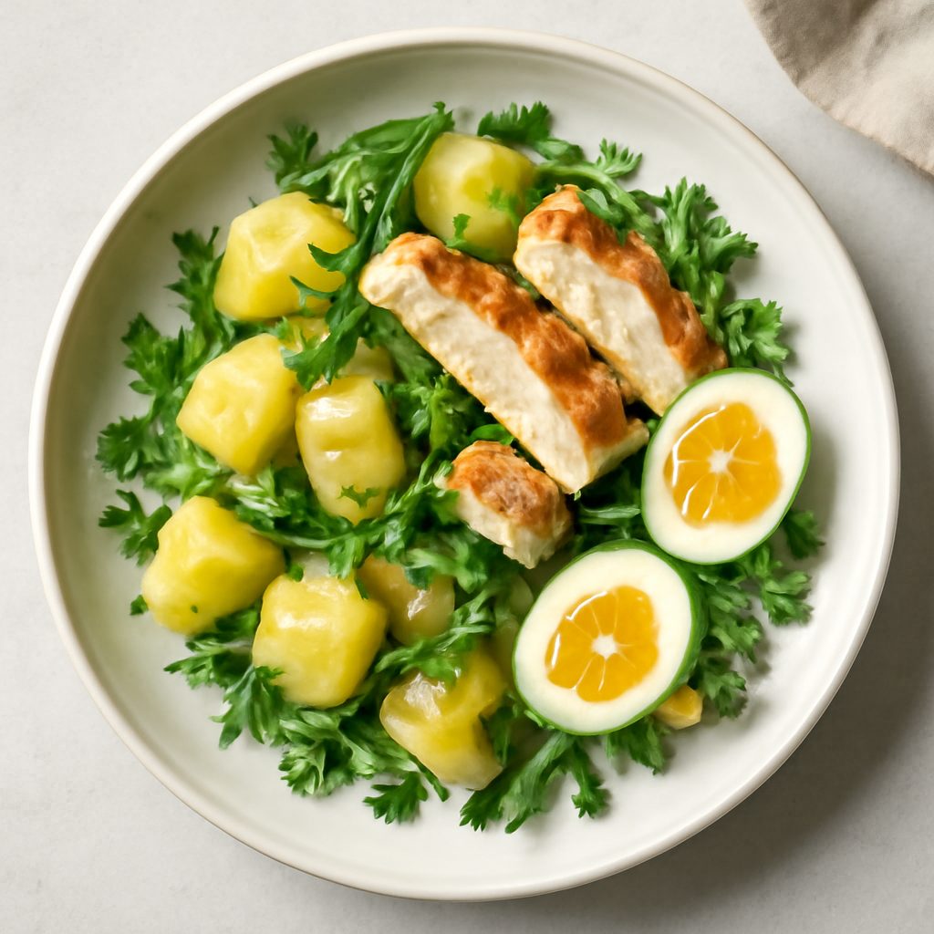 Insalata di Patate Proteica Low-Carb all'Australiana