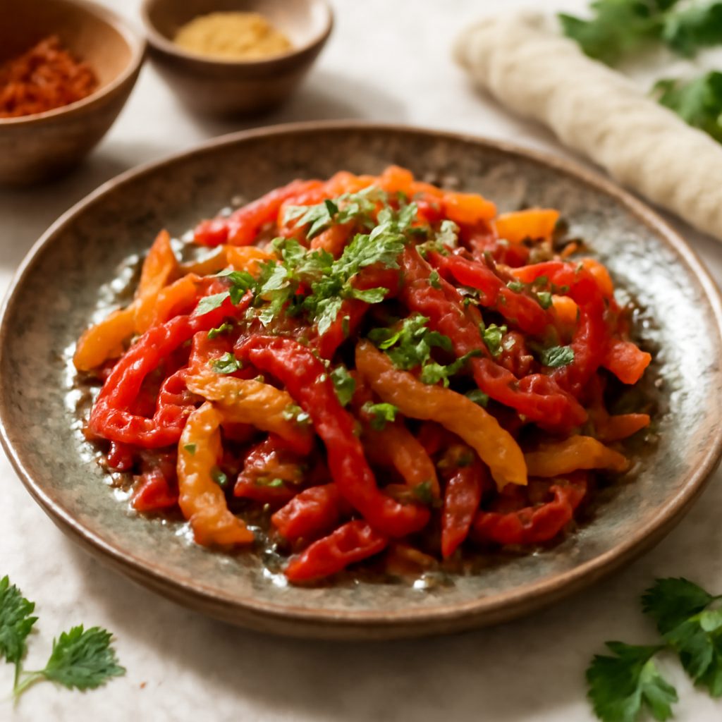 Insalata di peperoni grigliati marocchini light