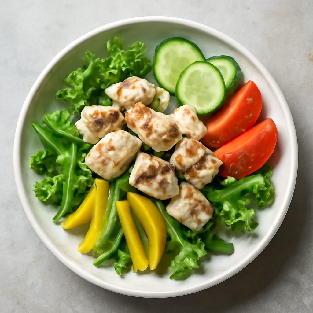 Insalata di pesce spada e verdure