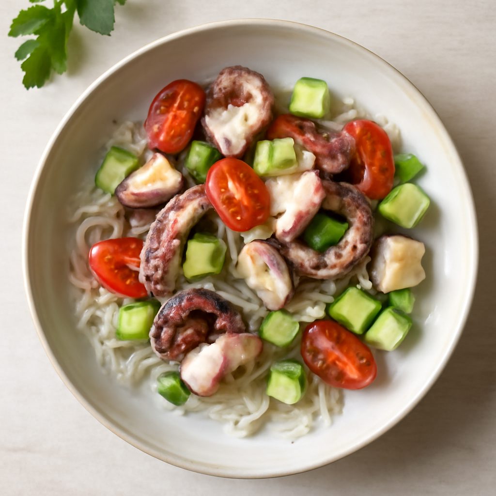 Insalata di polpo e shirataki