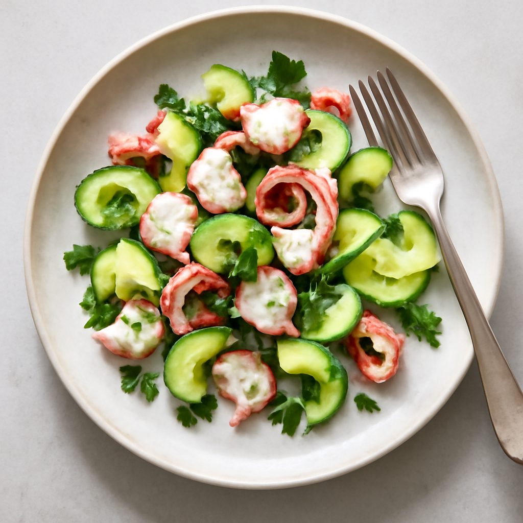 Insalata di polpo e zucchine fit proteica low-carb