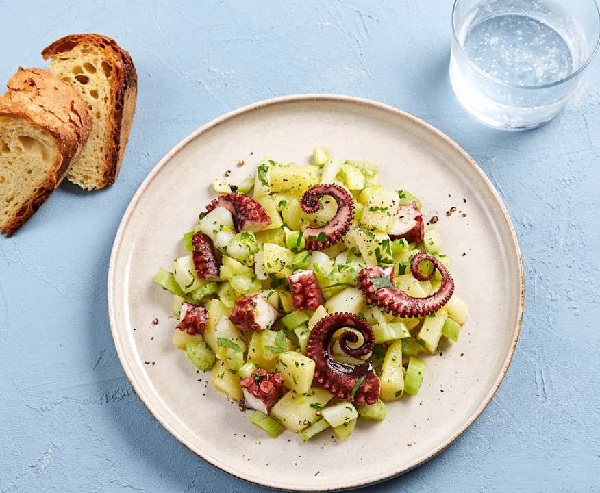Insalata di polpo, patate e sedano al profumo di cedro Low Carb