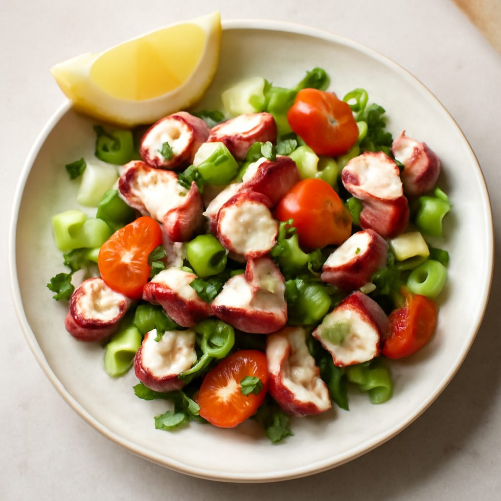 Insalata di polpo con verdurine Low Carb
