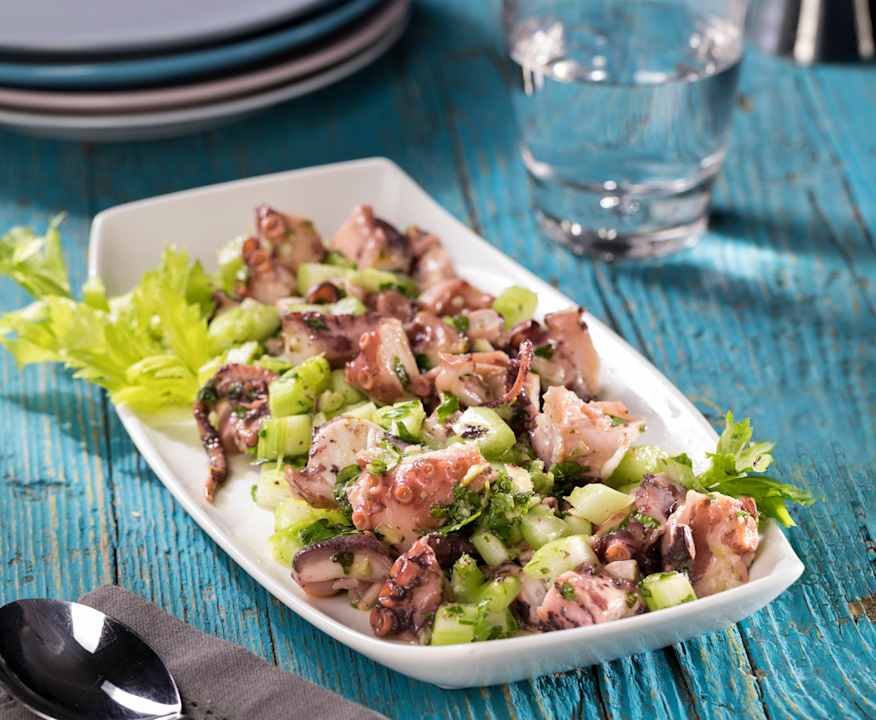 Insalata di polpo, sedano e prezzemolo Low Fat
