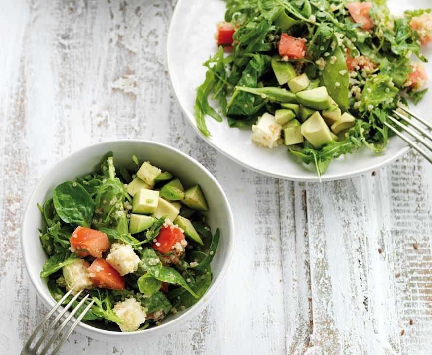 Insalata di quinoa con pomodori e spinaci Low Fat