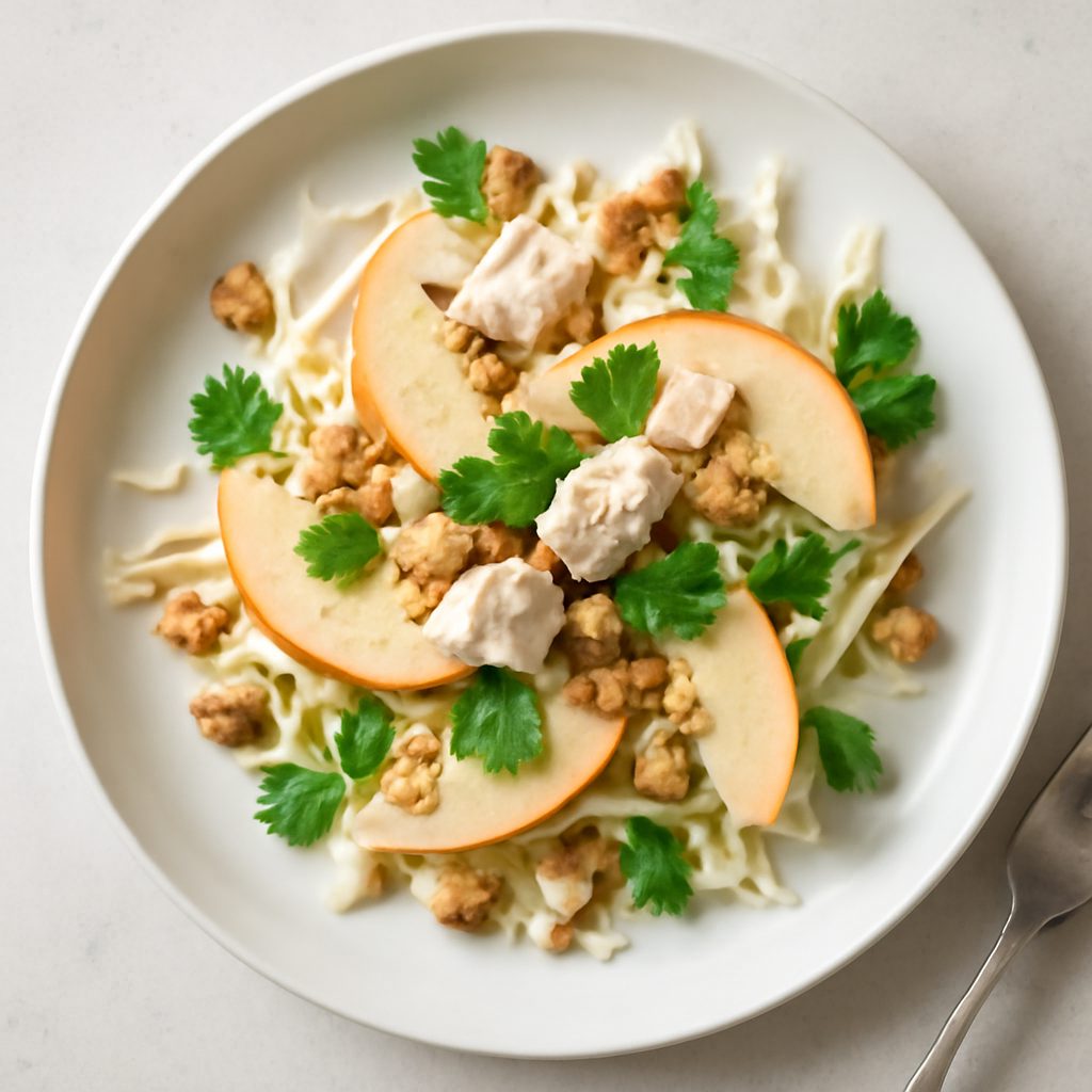 Insalata di sedano rapa e mele proteica low-carb