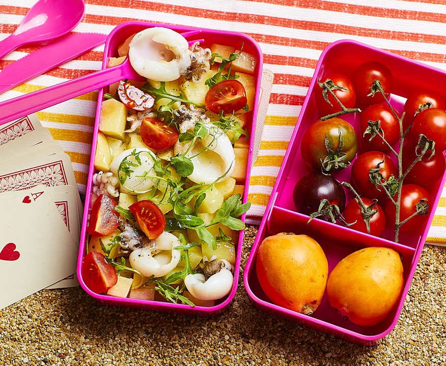 Insalata di seppie, patate e pomodorini Low Fat