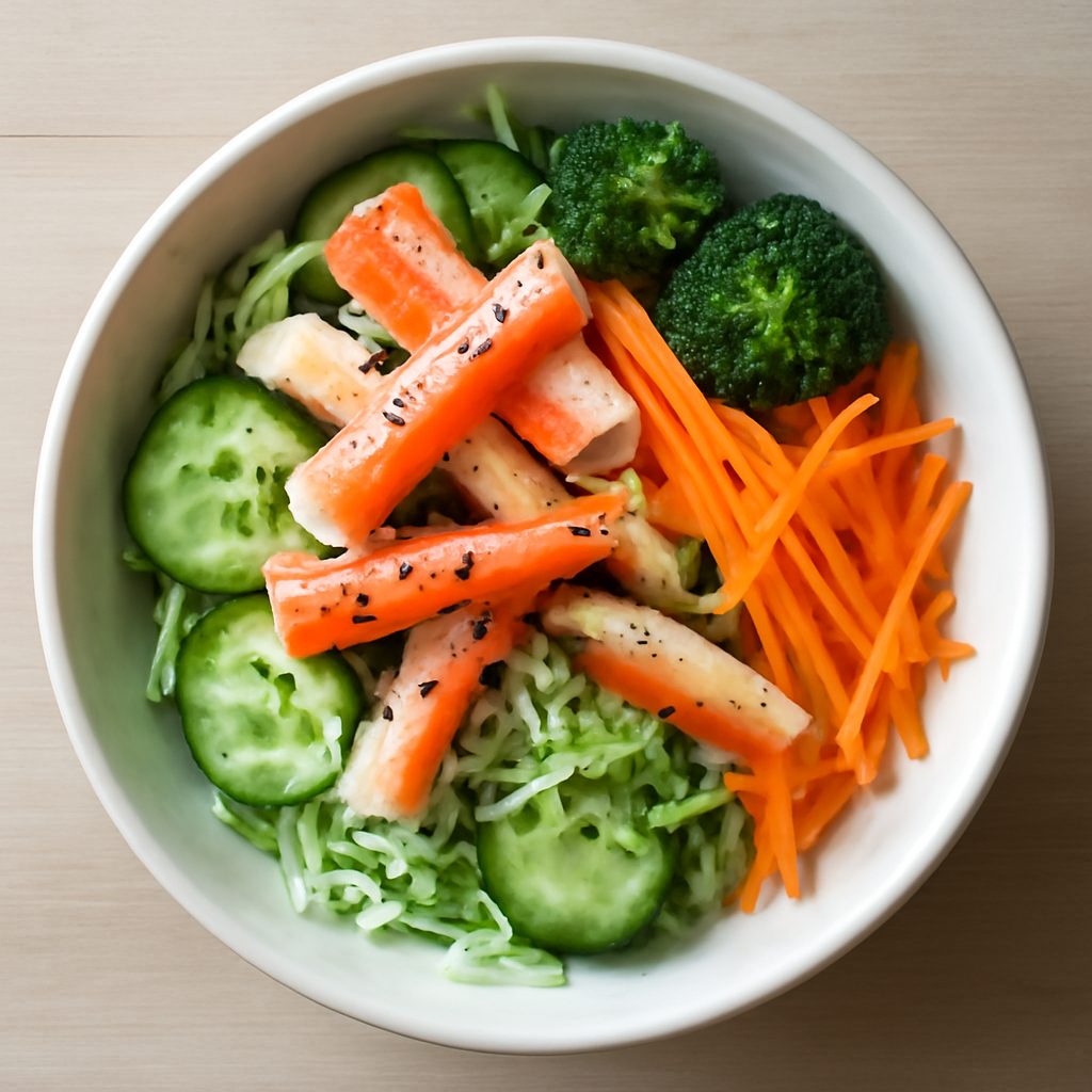 Insalata di surimi e verdure alla giapponese Low-Carb Proteica