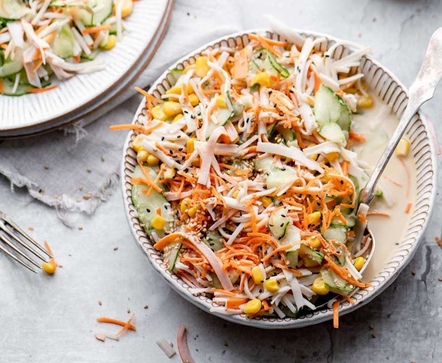 Insalata di surimi e verdure alla giapponese Low Carb