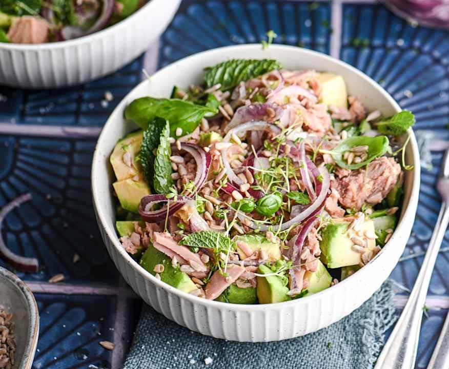 Insalata di tonno, avocado e cipolle fermentate Protein
