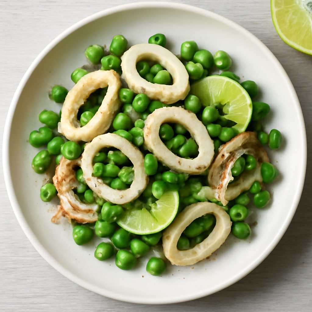 Insalata di totano e piselli al lime proteica low-carb