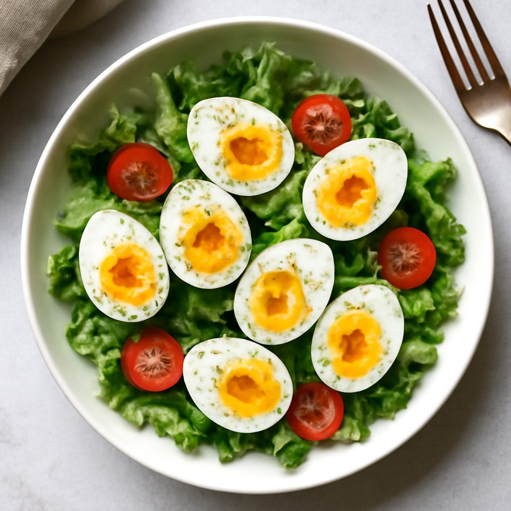 Insalata di uova in cestino di zucchine Low Carb