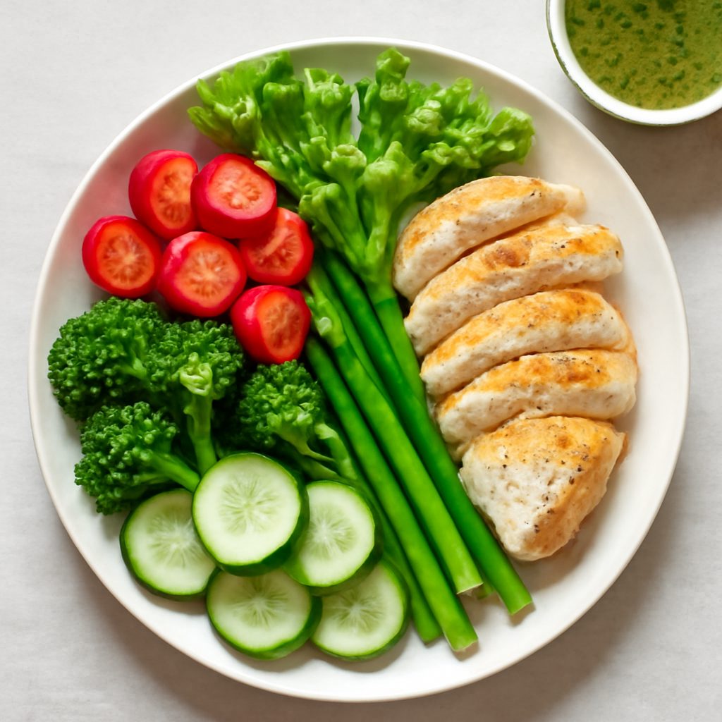 Insalata di verdure con salsa agli anacardi Protein