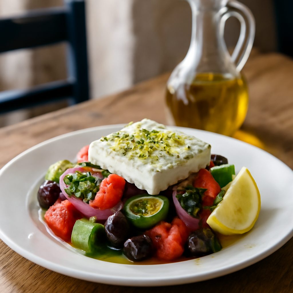 Insalata Greca Light con Cavolfiore e Feta
