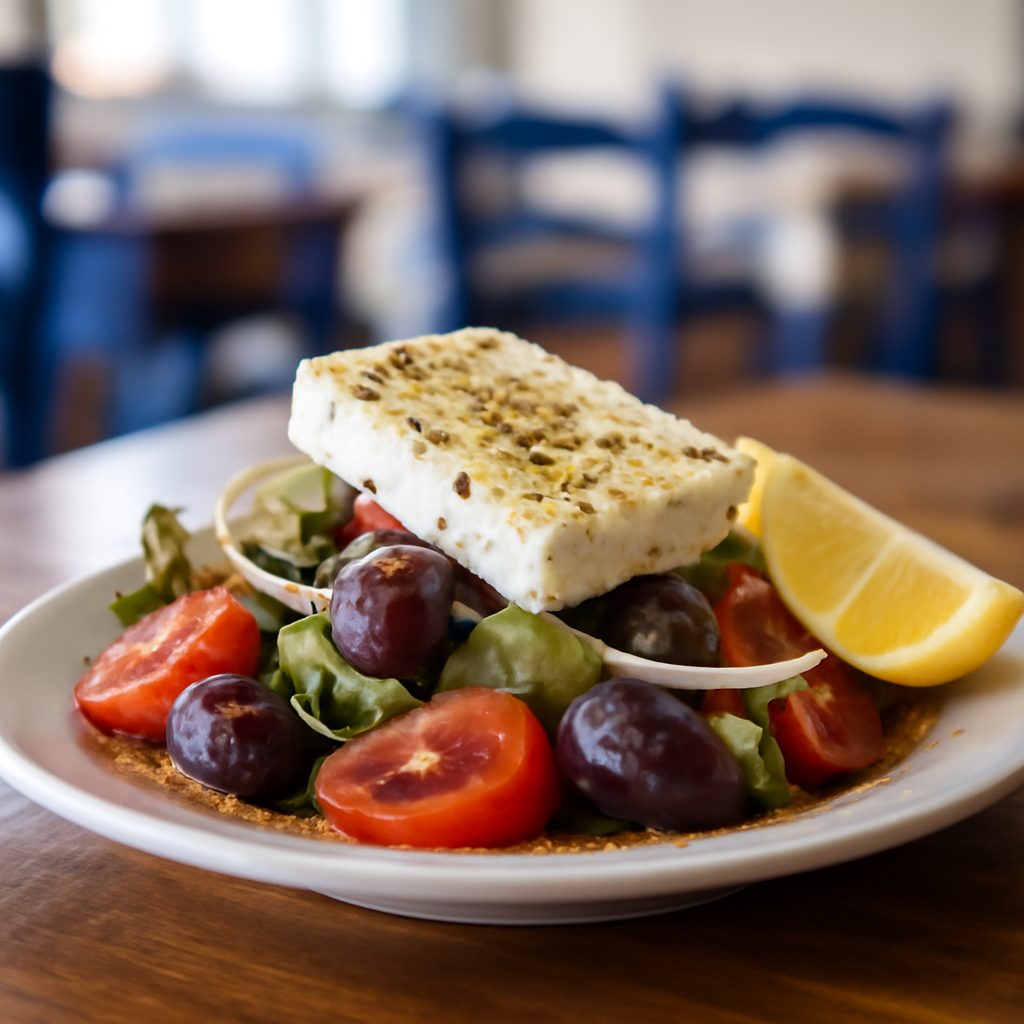 Insalata Greca di Lenticchie e Feta con Menta