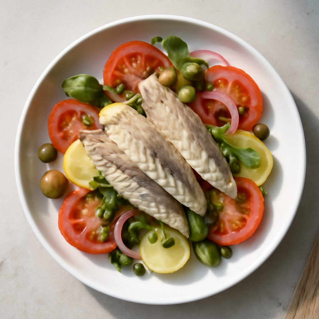 Insalata pantesca con sgombro proteico low-carb