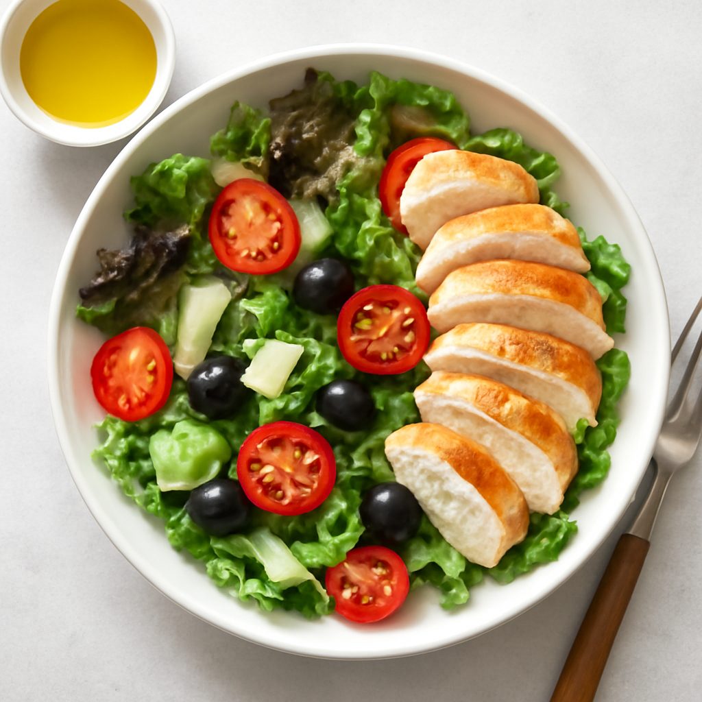 Insalata di calamari e shirataki alle erbe fit