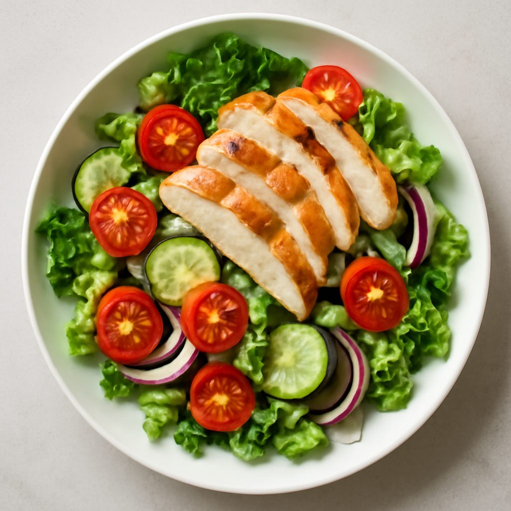 Insalata Proteica Low-Carb di Verdure e Ricotta